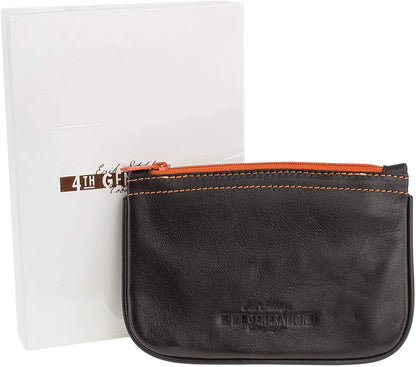 4th Generation Leather Pipe Tobacco Pouch ~ Choose Your Style (Zipper Kenzo Black)