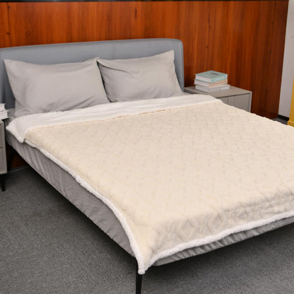 MERRYLIFE Heated Blanket Cozy Soft Electric Blanket with 4 Heating Levels&8 Hours Auto Off Overheat Protection Machine Washable UL&FCC Certification Use for Home Couch (Cheetah,50" 60")