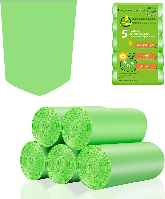 5 Gallon Biodegradable Garbage Bags