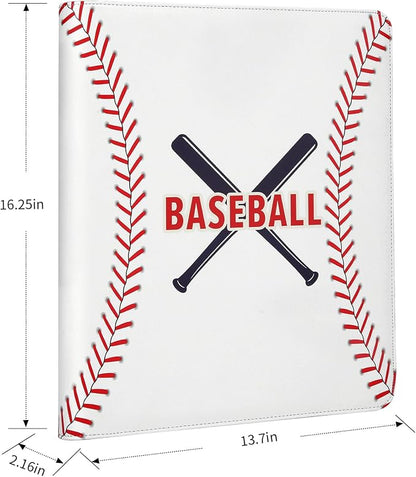 Toploader Binder,Toploader Hard Cases, 9-Pocket Pages Sleeves Hold up 288 Cards.Toploader Card Binder with Sleeves for “3×4” rigid，Card Holder(white)