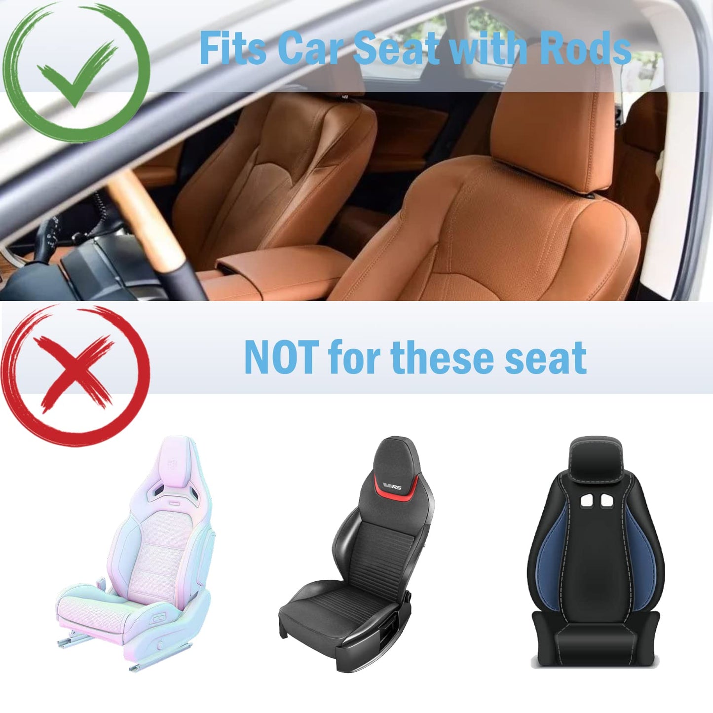 [Upgraded] Car Seat Table with Expandable Tray - Car Desk for Laptop Car Backseat Mount, Car Trays for Eating with Non-Slip Pad/Phone&Tablet Holde, Car Accessories for Writing/Laptop/Dining/Work