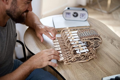 UGEARS Celesta 3D Mechanical Puzzle 3D Wooden Puzzles for Adults - Wooden Model Kits for Adults Musical Instruments for Adult Piano, Music Box and Xylophon Brain Teaser, Hobby Set