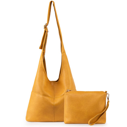 Montana West Hobo Bags for Women Ultra Soft Foldable Shoulder Bag Purse with Coin Purse,MWC2-122YL