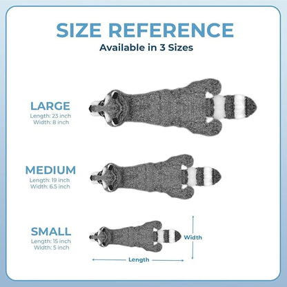 Best Pet Supplies Squeaky Dog Toys with Soft Durable Fabric for Small, Medium and Large Pets Interactive Toy for Indoor Play, Supports Active Biting and Play - Raccoon, Small