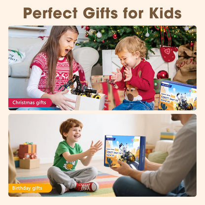 Robotics for Kids Ages 8-12, ACEBOTT Smart Robot Arm Car Kit with 5DOF, STEM Toys for Boys Age 8-12 12-16+, ESP32 Arduino/Python/Blockly Coding, App & Remote Control, STEM DIY Gift for Teens & Adults