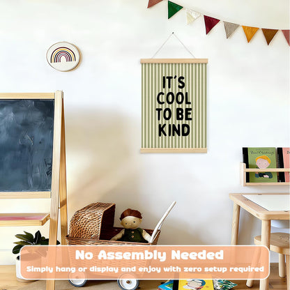 STHTTSW Kids Room Decor,Sage Green Classroom Wall Decor,It's Cool to Be Kind Banner,Baby Nursery Decor Wall Hanging Flag for Bedroom Playroom Classroom Kids Rroom 12x16 Inch