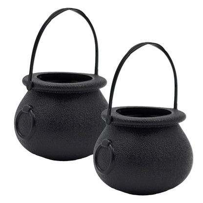 Black Candy Cauldron Kettles, Party Decoration Supplies, St. Patrick's 3" Inches (24-Pack) Witch Cauldron, Candy Bucket, Cauldron Pot