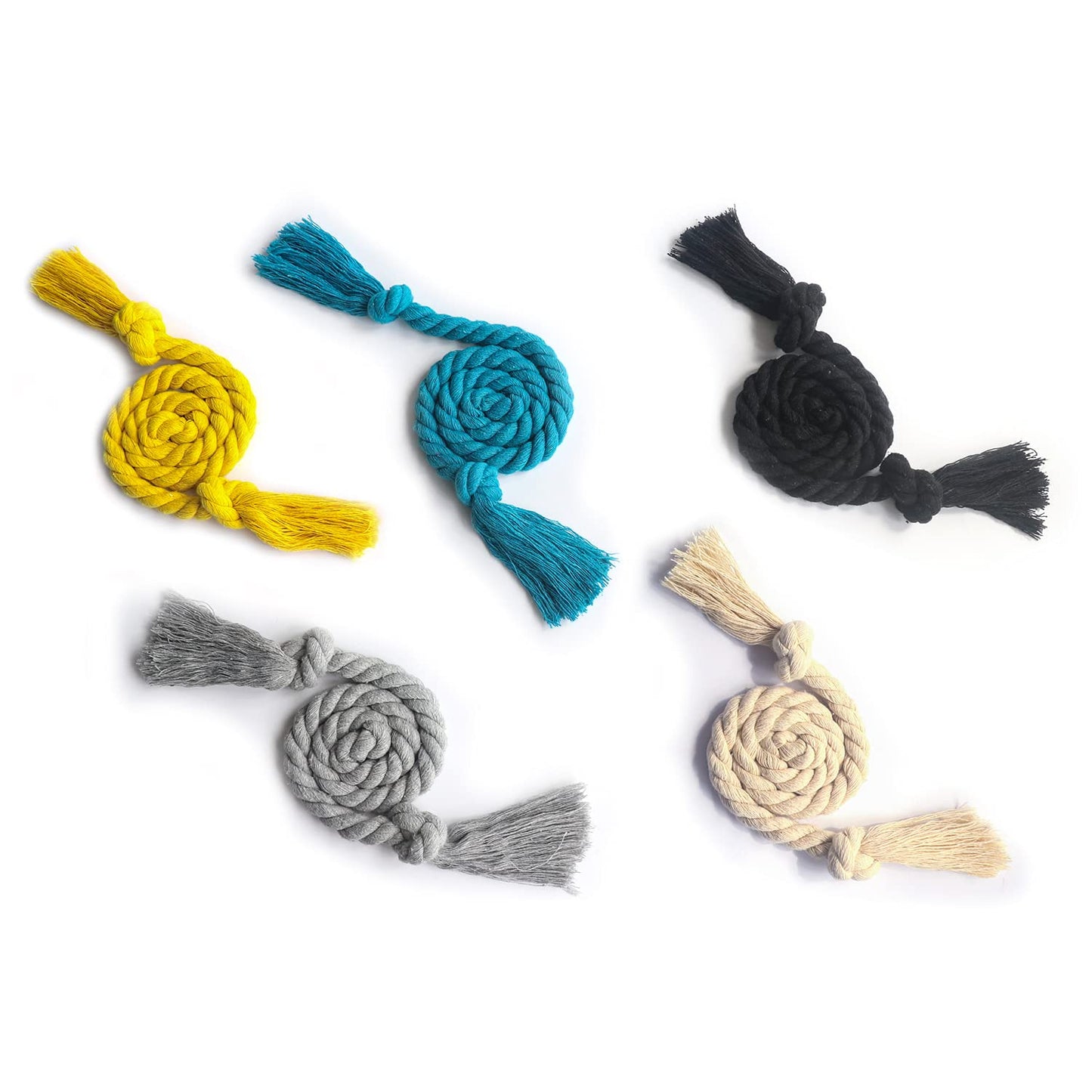 Yteseery 6 Pack Curtain Ties Rope, Outdoor Curtain Tiebacks for Patio Gazebo Pergola Cabana, Natural Cotton Curtain Holders, Village Rural Rustic Farmhouse Curtain Holdbacks for Drapery, Black