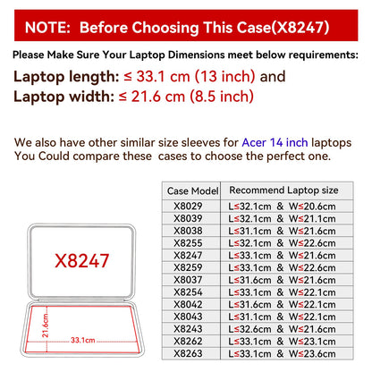 Smatree Hard EVA Protective Sleeve Case Compatible for 14 inch Acer Aspire 3 Laptop-A314-23P-R0AG/A314-36P-360X/A314-23P-R9B1, Only for 14 inch Acer Aspire 3 Notebook Bag (X8247)