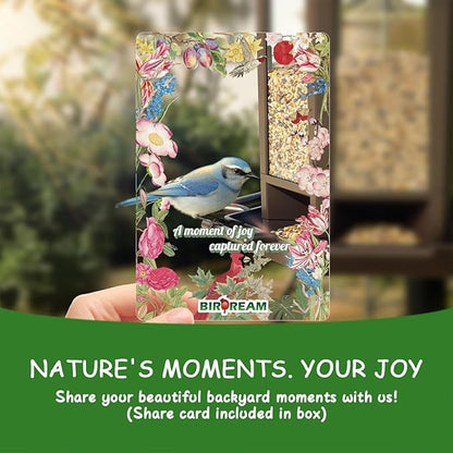 Birdream Hanging Bird Feeders for Outdoor, Fun Installation Pagoda Design Wild Birdfeeder, Attracting Wild Birds Sparrows Finch Cardinal Goldfinch Chickadee - Brown