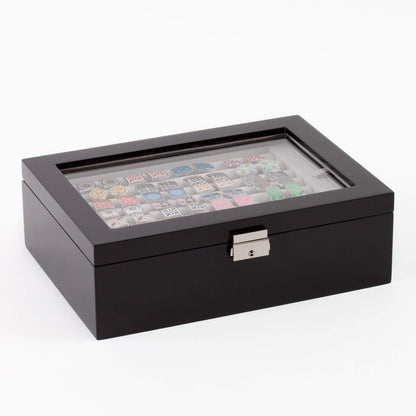 Black Double Layer Jewelry Cufflinks Storage Presentation Box / Case by Cuff-Daddy