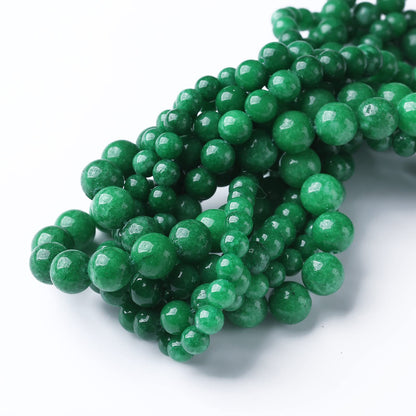 32PCS 12MM Natural Dry Green Jasper Stone Beads Energy Healing Beads for DIY Jewelry Bracelet Necklace Making for Jewelry Making15Inch