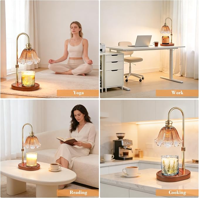 Banbanda Candle Warmer Lamp with Timer, Birthday Gifts for Women, House Warming Gifts New Home Decor – Height Adjustable Candle Lamp