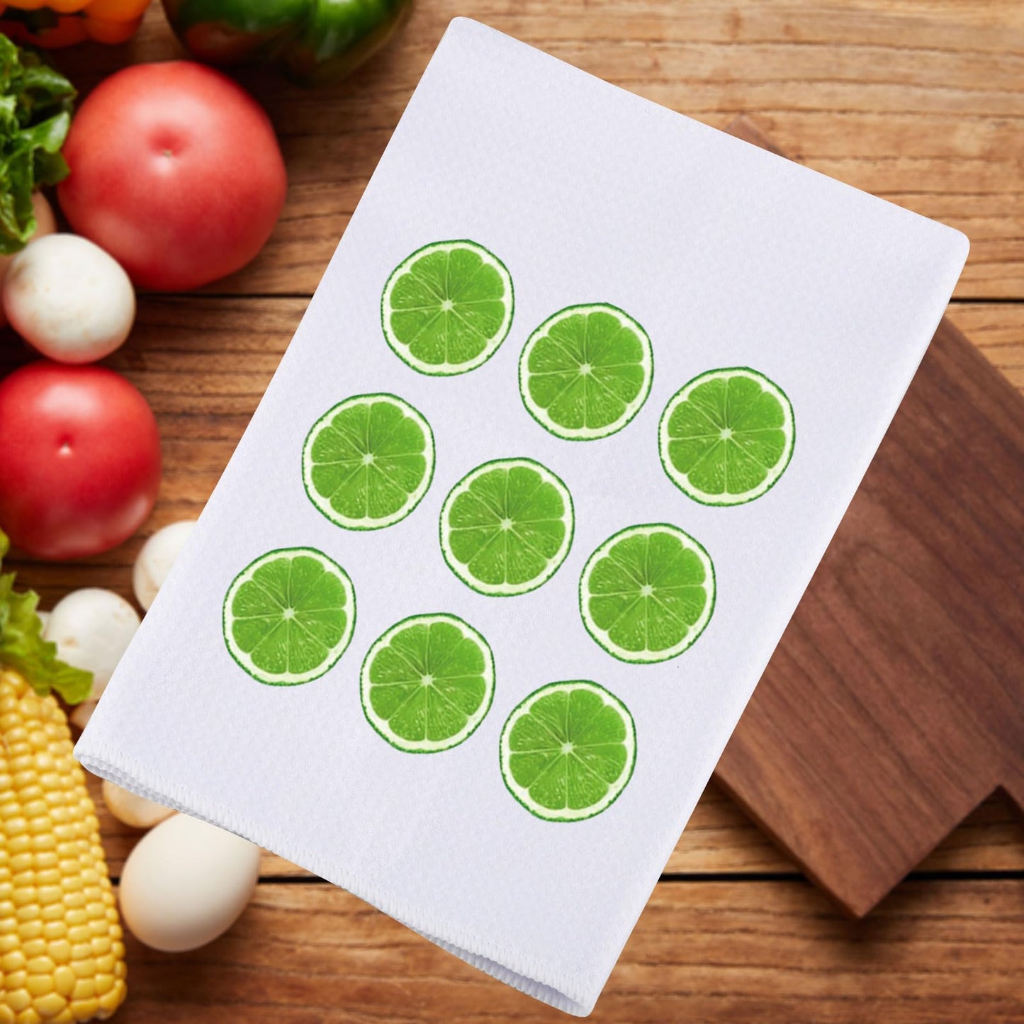JNIAP Limes Kitchen Towel Lime Lover Gift Sour Lime Gift Lemon Limes Gifts(Green Orange kt)