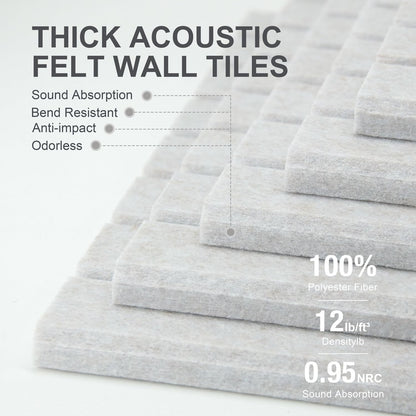 G Gamit 0.47" Thick Felt Pin Board 36"x24" Large Cork Board Alternative 6 Pack 11.81"x11.81"Felt Bulletin Board Wall Tiles Notice Board with 30 Pushpins for Home Office School(Fine-Light Camel)