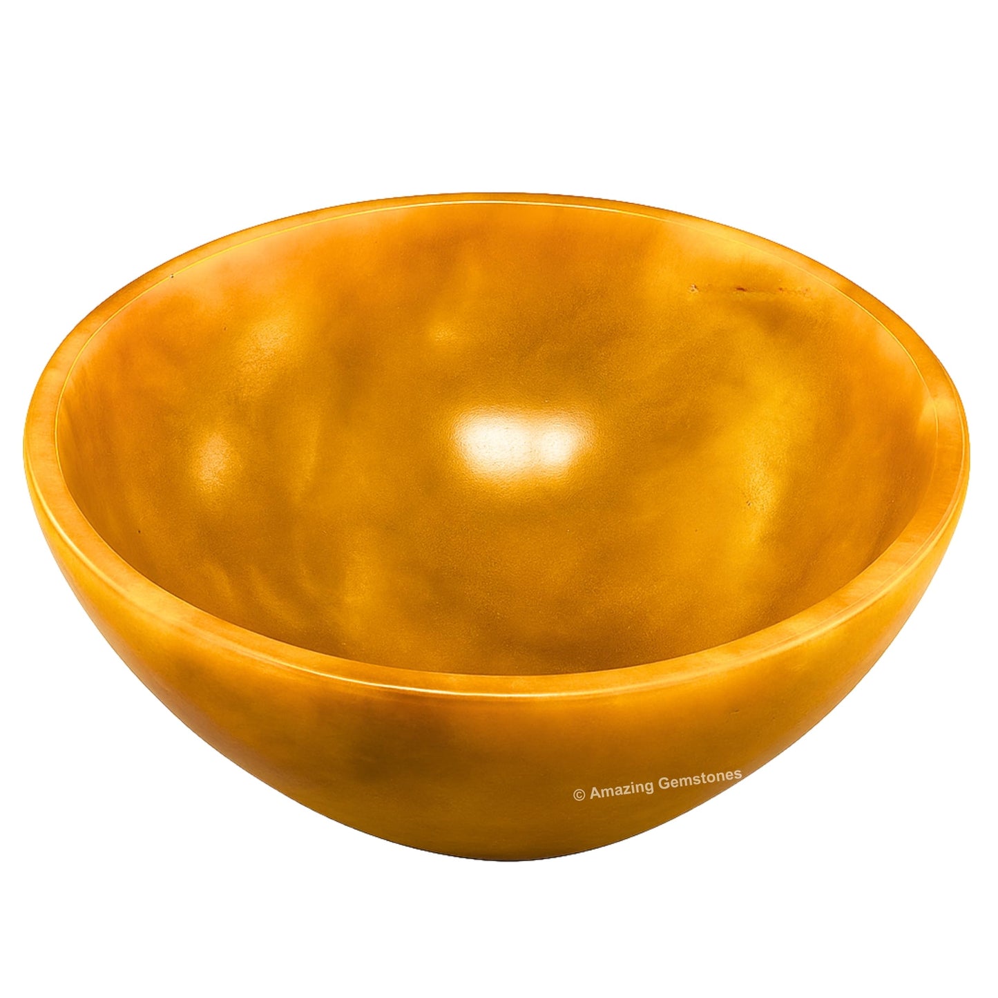 Yellow Jasper Crystal Bowl - 2 Inch Decorative Bowls for Room and Home Decor - Gemstone Healing Crystals for Elegant Display, Positive Energy Balance and Gift