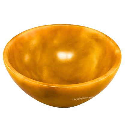 Yellow Jasper Crystal Bowl - 2 Inch Decorative Bowls for Room and Home Decor - Gemstone Healing Crystals for Elegant Display, Positive Energy Balance and Gift