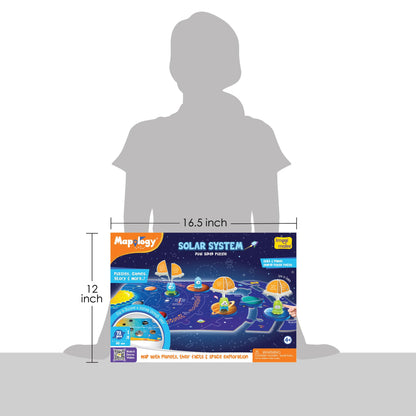 Imagimake Mapology Solar System for Kids | Educational Toys for Kids 5-7 | Space Toys | Puzzles for Boys & Girls Ages 4-8 | 6 Year Old Boy Gifts & Girl Gifts