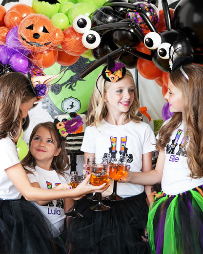 136Pcs Halloween Balloon Garland Arch Kit with Purple Black Orange Green Eyes Balloons, Bats, Spider Web for Halloween Party Decorations