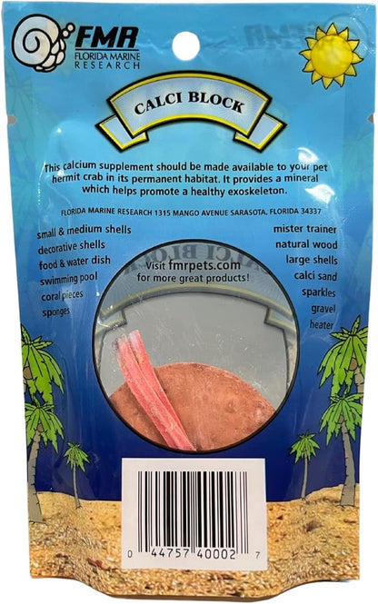 Needzo Hermit Crab Calci Food Block, Treat and Calcium Supplement Set, Keep Your Pet Healthy All Natural Supplies for Crabs, 3 Pack Mineral Supplements