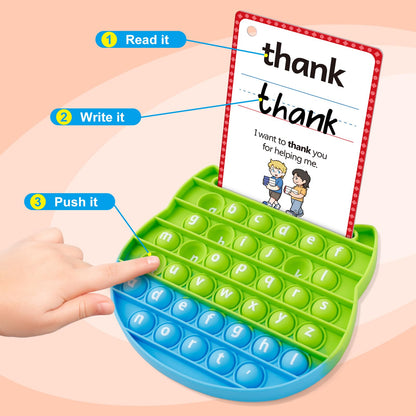 Aizweb Sight Words Flash Cards, Phonics Games Learn to Read Spelling Reading Learning Games, Dolch Site Words Digraphs CVC Blends Long Vowel Sounds for Pre-k Kindergarten 1st 2nd 3rd Speech Therapy