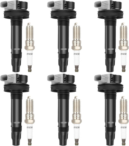 ECCPP 3 ignition coils with 3 iridium Spark Plugs,UF808,coils packs,for Smart Fortwo 2016-2017 0.9L‎224332428R,UF-808