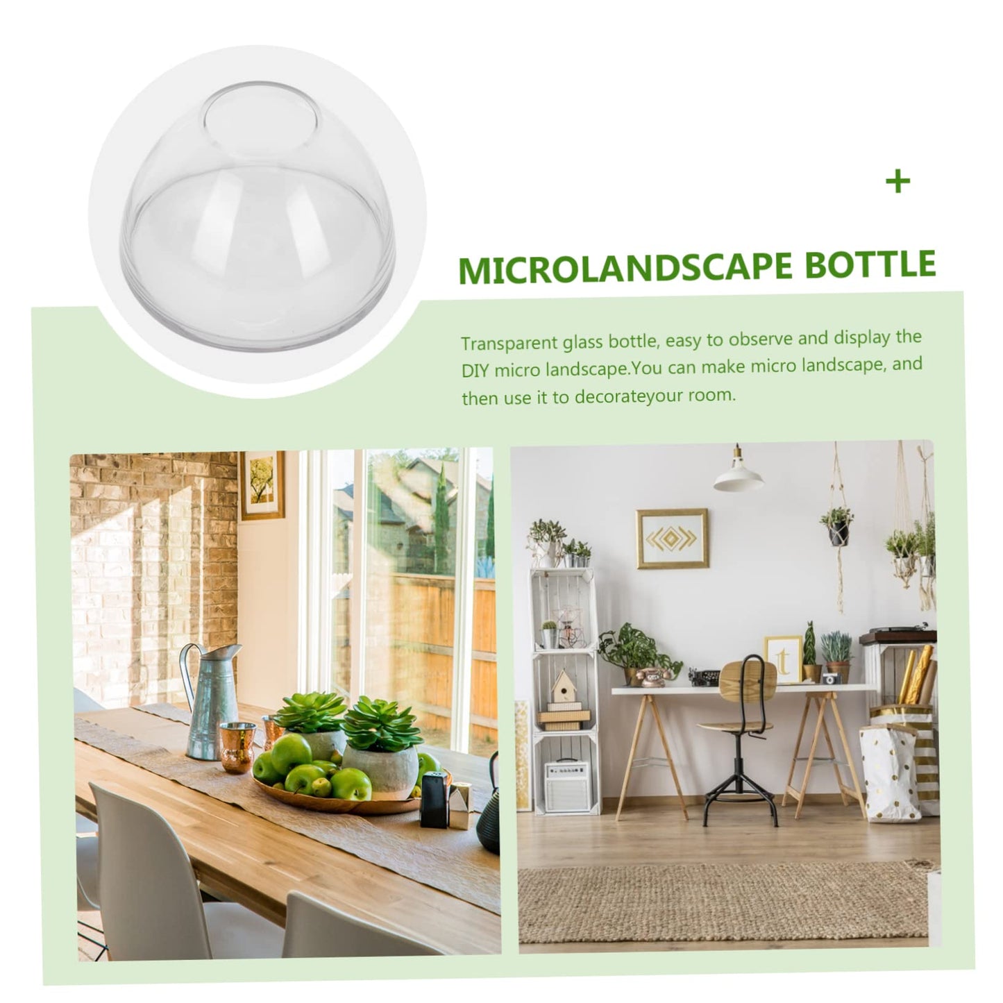 Gogogmee Landscaping Bottle High Borosilicate Glass Terrarium for Plant Decor Wide High Multi-Functional Container for Indoor and Outdoor Use