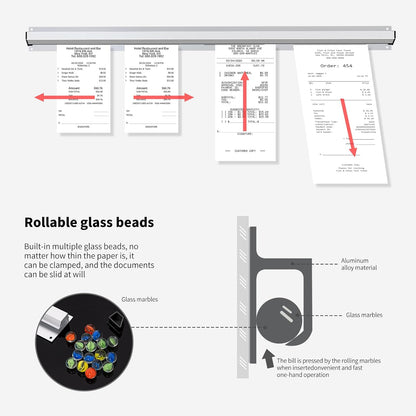 CjgyzTicket Holder for Restaurant, 36/48/60 inches, Restaurant Order Holder，Durable and Easy to use, Suitable for Commercial Kitchens, cafes, Fast-Food(36 Inch, 2 Pcs) (36 Inch)