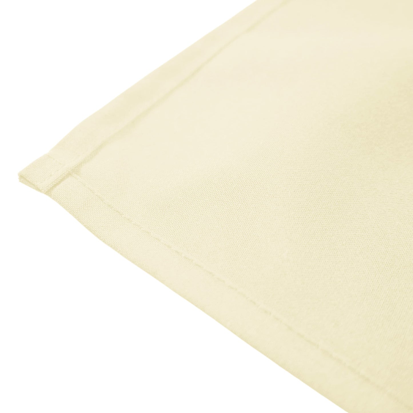 Weavric Cloth Dinner Napkin Bulk, Set of 12, 20 X 20 Inches, Washable Reusable Ivory Table Napkins with Hemmed Edge for Wedding, Party, Hotel, Restaurant