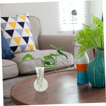 ORFOFE 2pcs Hydroponic Glass Vase Flower Terrarium Plant Terrarium for Home Office Dec