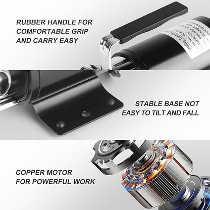 FIDISP 12 Volt Water Pump, Portable Transfer Pump, 330GPH Larger Flow, 1/10HP Electric Utility Pump with On/Off Switch, 2 * 6’ Water Hose Kit for Garden Pools Aquariums Hot Tub