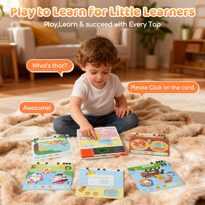 Dooloo Learn to Read & Spell Phonics Pad, Interactive Electronic Learning Pad with 242 Sound Pages Card, Fun Learning Activities for Kids 3-10 Years Old