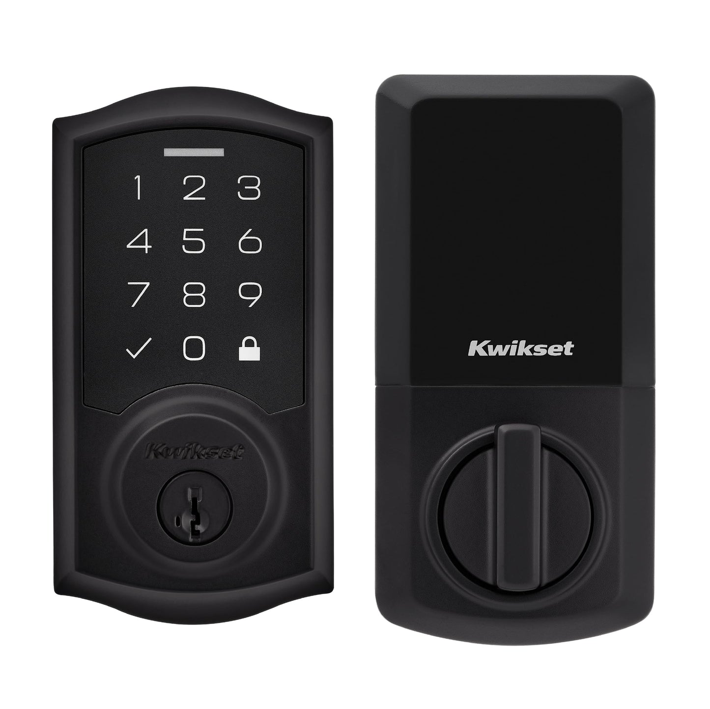 Kwikset SmartCode 270 Keyless Entry Electronic Touchpad Deadbolt Door Lock with Auto-Lock, Custom User Codes, Advanced Security in Satin Nickel Traditional