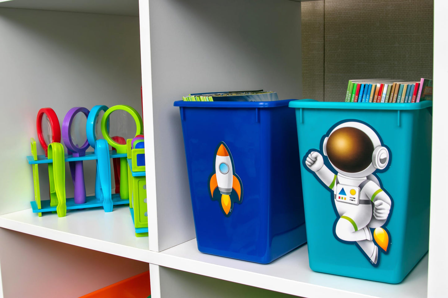 Teacher Created Resources Teal Plastic Book Bin 6-Pack (TCR2088556)