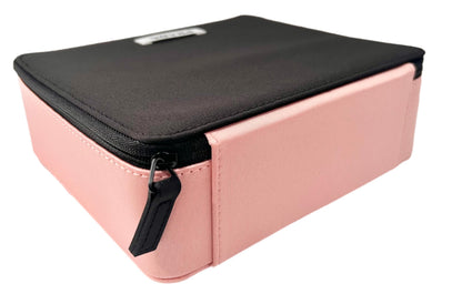 Prada Black Pink Train Case Beauty Fragrance Paradoxe Cosmetic Pouch Makeup Bag (EMPTY MAKEUP BAG) - Approx MEDIUM 7L x 6H x 2.5W - 0697