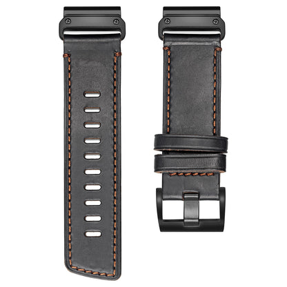 Garmin Fenix 8/7X/6X/5X Plus/3/HR/Descent MK1/D2 Delta PX/D2 Charlie Compatible Leather Watch Strap
