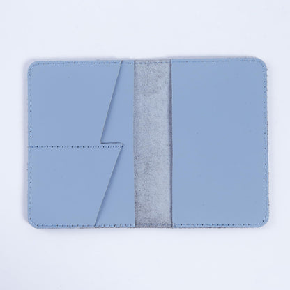 INCARNE Leather Passport Holder for Travel - Passport Case - Passport Wallet for Men - Passport Cover for Women Sleeve Protector - Travel Essentials Vacation Luggage Gifts - Classic Light Blue