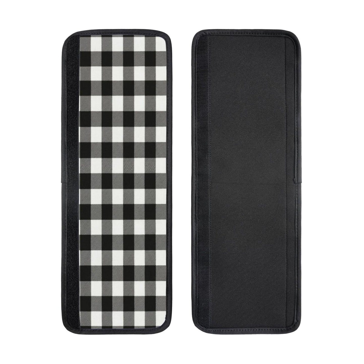 Non Slip Refrigerator Handle Covers 2pcs ,Neoprene Refrigerator Door Handle Covers For Fridge, Oven, Dishwasher & Microwave, Decorative Kitchen Appliance Handle Covers,Black And White Buffalo Plaid