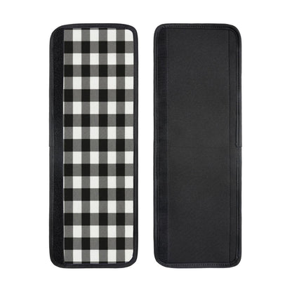 Non Slip Refrigerator Handle Covers 2pcs ,Neoprene Refrigerator Door Handle Covers For Fridge, Oven, Dishwasher & Microwave, Decorative Kitchen Appliance Handle Covers,Black And White Buffalo Plaid