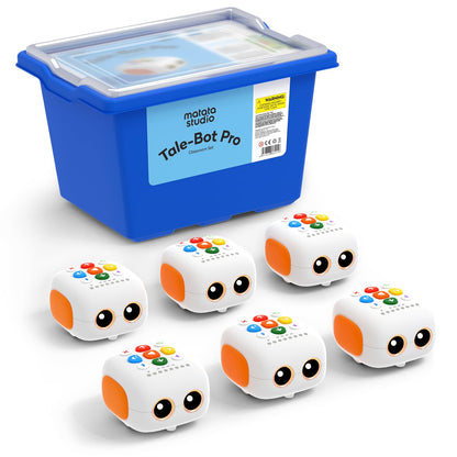 MatataStudio Tale-bot Pro Classroom Set Coding Robot for School Institution Kids 3-5, 6 TaleBot Pro Robots Included for School Supplies, STEM Educational Learning Toys for Kids to Learn Coding Basics