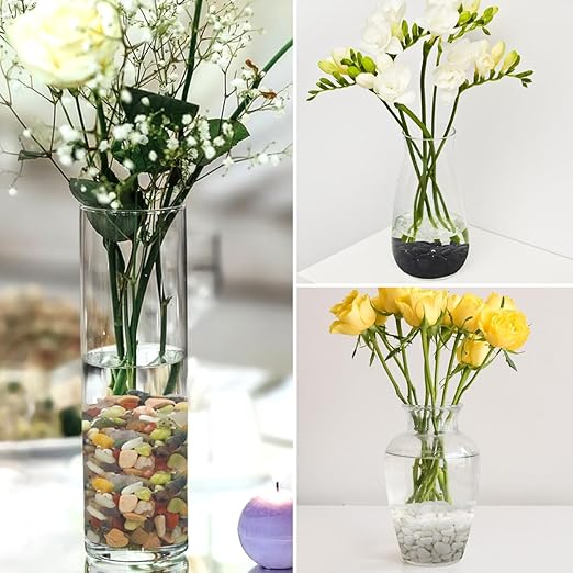 YISZM 2LB Succulent and Cactus Colorful Pebbles, 3/8 Inch Pebbles for Indoor Plants, Natural Decorative Polished River Rocks for Vases, Planters and Outdoor Gardening