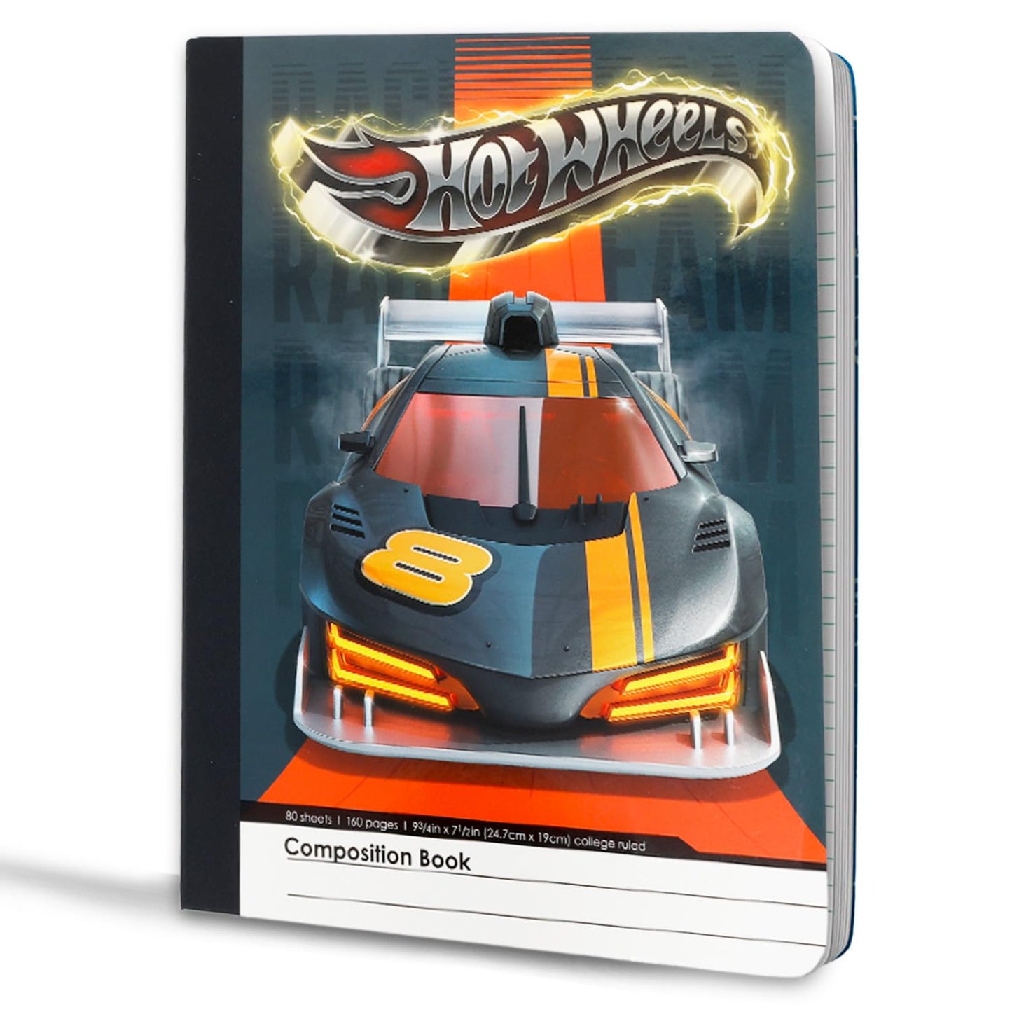 Hot Wheels School Supplies Set - Bundle with Spiral Notebooks, Composition Notebook, 2 Portfolio Folders, Stickers, More | Hot Wheels School Supplies Set for Boys, Girls, Kids