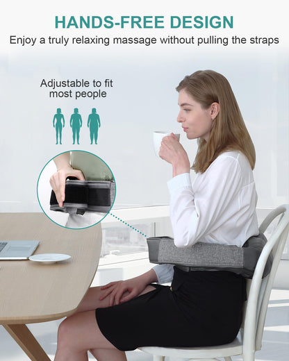 Nekteck Cordless Neck and Back Massager for Pain Relief Deep Tissue, Shiatsu Neck Massager with Heat, Portable Massage Pillow for Shoulder, Leg, Body Muscle, Home, Office, Car, for Men Women