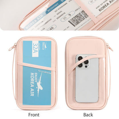 SEPWIK Travel Passport Wallet RFID Family Passport Holder with Hand Strap, Waterproof Travel Document Organizer for Credit Card, Boarding Pass, ID, Money, Flight Tickets Scandihome Series