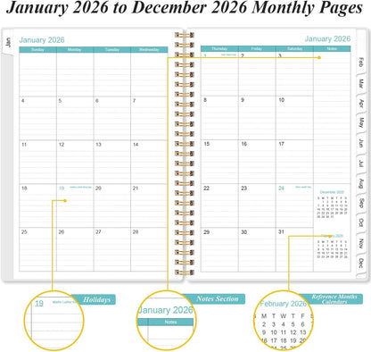 2026 Appointment Book & Planner - 2026 Daily Hourly Planner from January 2026 - December 2026, Weekly Appointment Book with 30-Minute Interval, Medium 6.4" x 8.5", Christmas tree