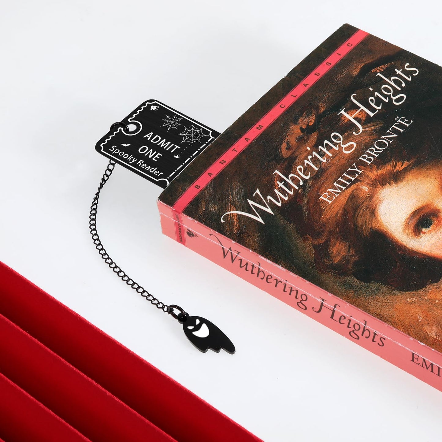 Horror Bookmark for Women Gothic Bookmarks for Reading Women Halloween Spooky Gifts Boo Basket Stuffers Book Lovers Gifts Book Marks for Reading Men Kids Ghost Bookmark Dark Romance Merch
