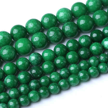 32PCS 12MM Natural Dry Green Jasper Stone Beads Energy Healing Beads for DIY Jewelry Bracelet Necklace Making for Jewelry Making15Inch