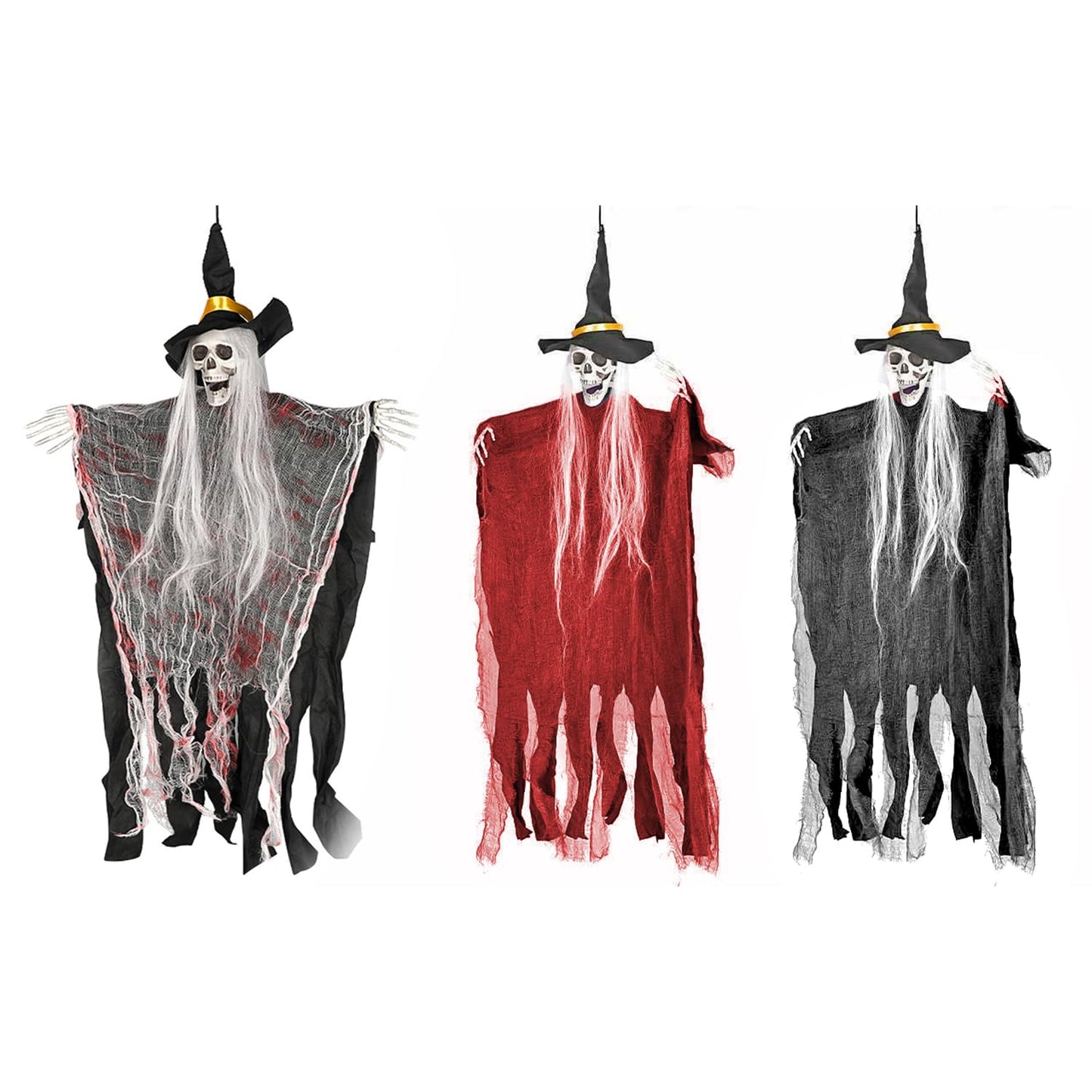 Great Value 3 Pack Hanging Halloween Skeleton Decorations Halloween Decorations Outdoor Zombies Scary Halloween Party Supplies Decor