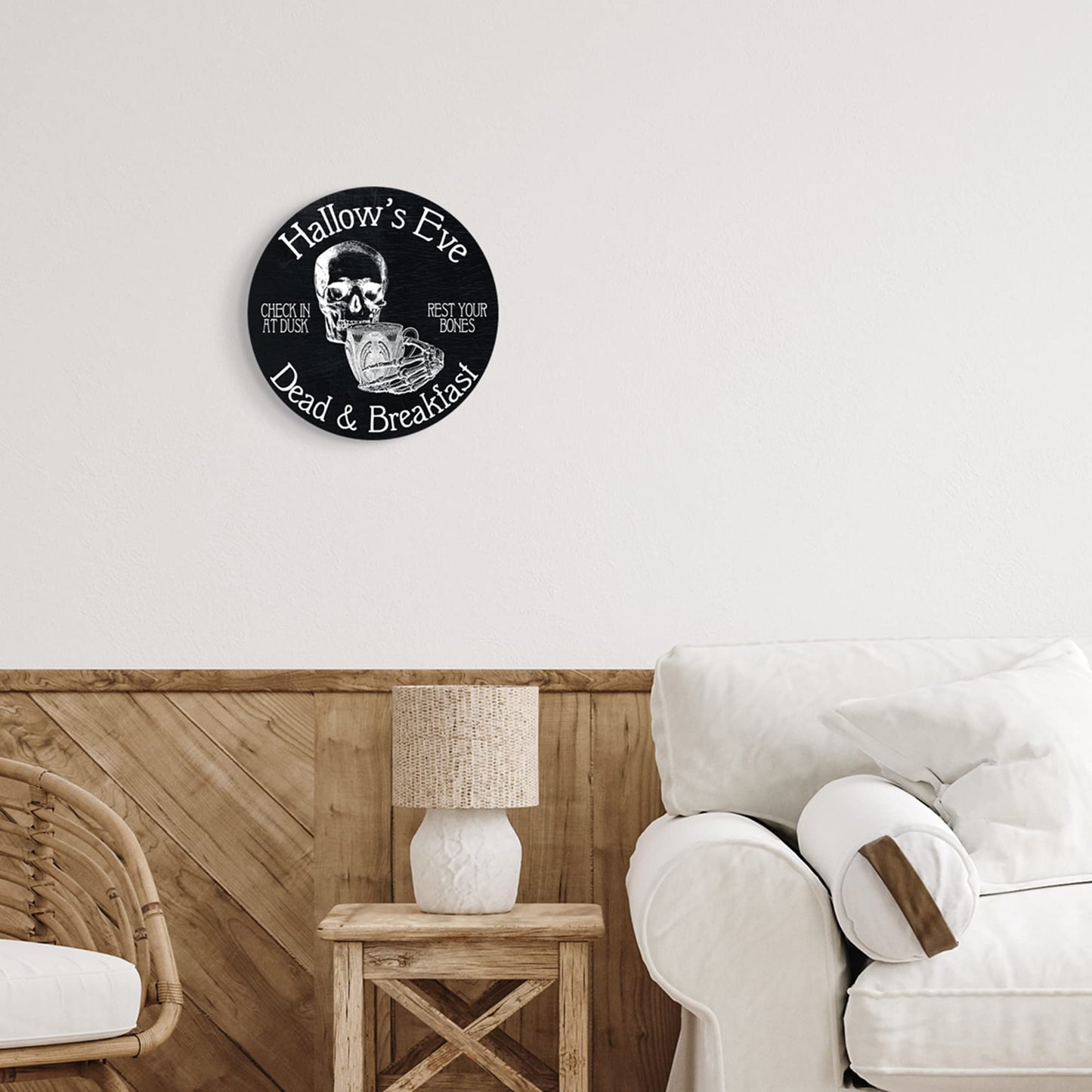 Stupell Industries 'Black Hallow's Eve Halloween Sign'| Wall Plaque Art