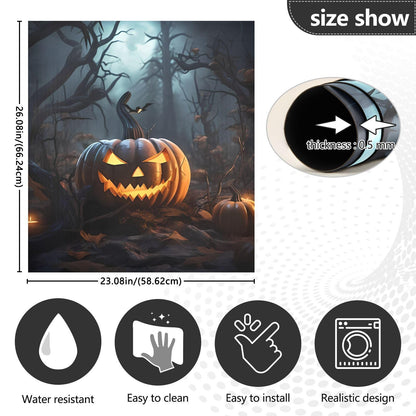 JIPONI Dishwasher Magnetic Cover Halloween Pumpkin Dishwasher Magnetic Kitchen Art Decor, Dish Washer Magnet Sticker 23 W x 26 H Inch